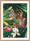 Jungle Peekaboo Leopard Framed Art Print