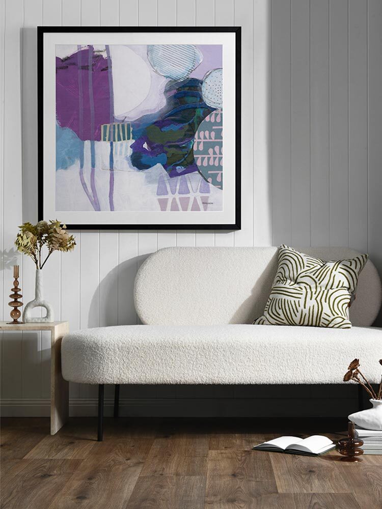 Mismatched III Framed Art Print | Lifestyle