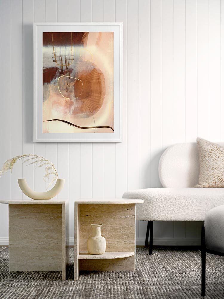 Sticks and Stones Framed Art Print | Lifestyle