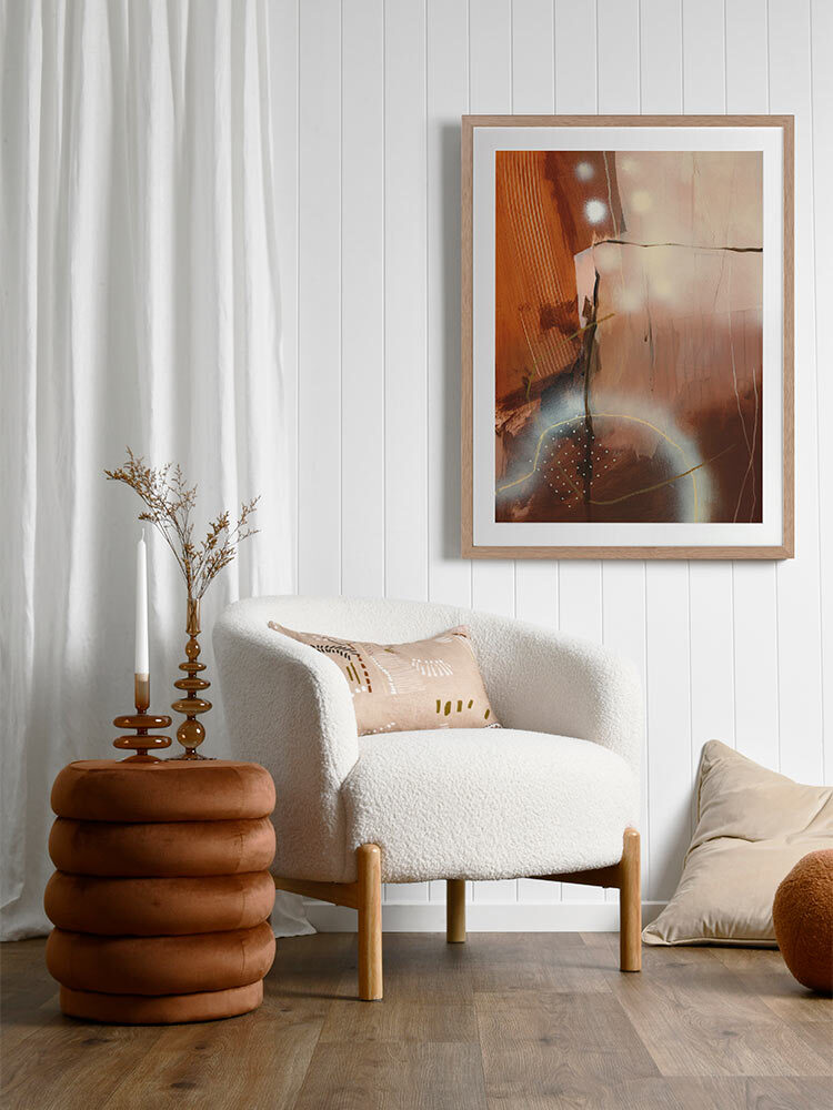 Walking in the Woods Framed Art Print | Lifestyle