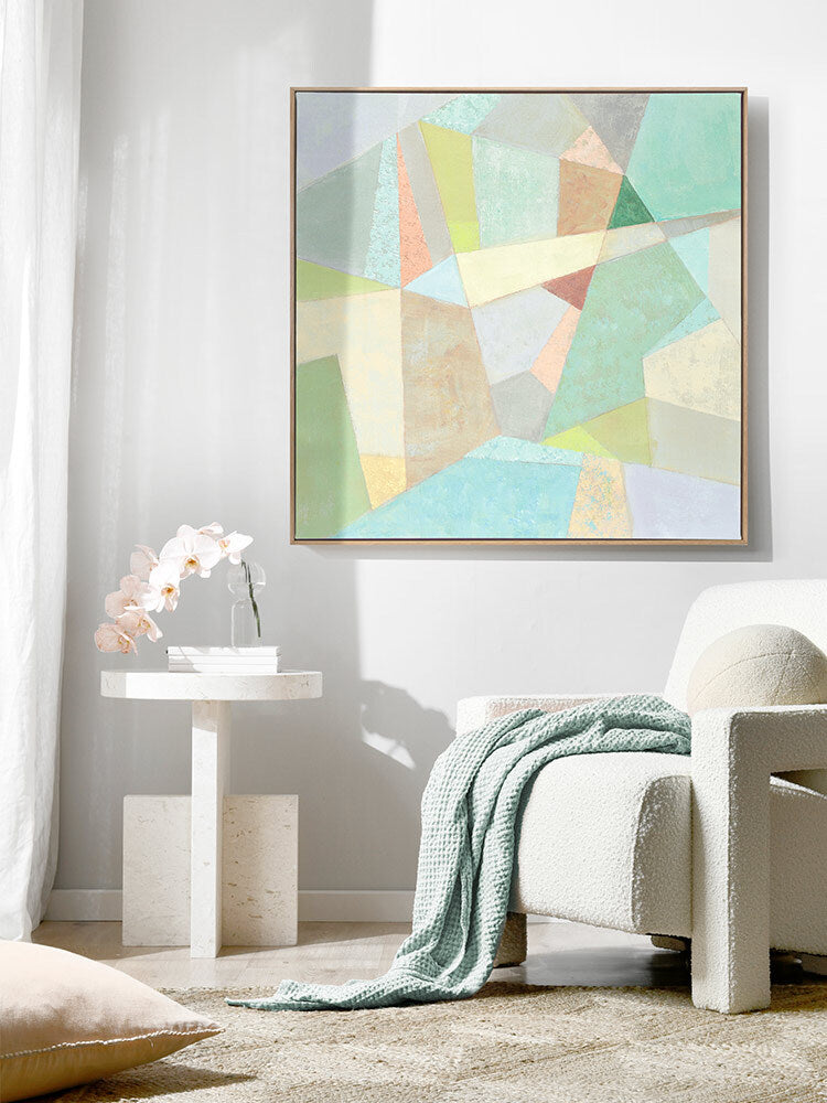 Coloured Glass Canvas Art Print | Lifestyle