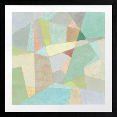 Coloured Glass Framed Art Print