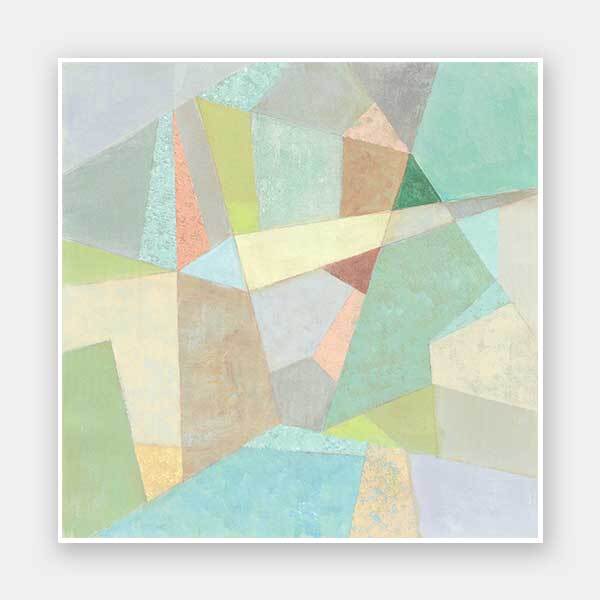 Coloured Glass Unframed Art Print