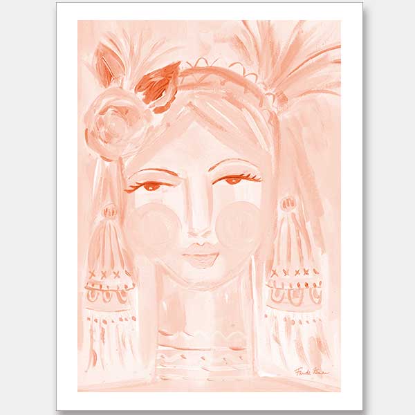 Creative Peach Unframed Art Print