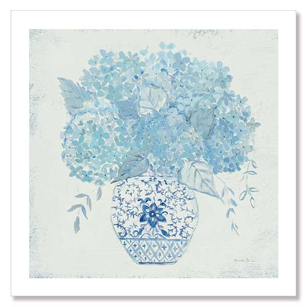 Ginger Jar Hydrangea Unframed Art Print