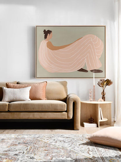 Lilian lounges Canvas Art Print