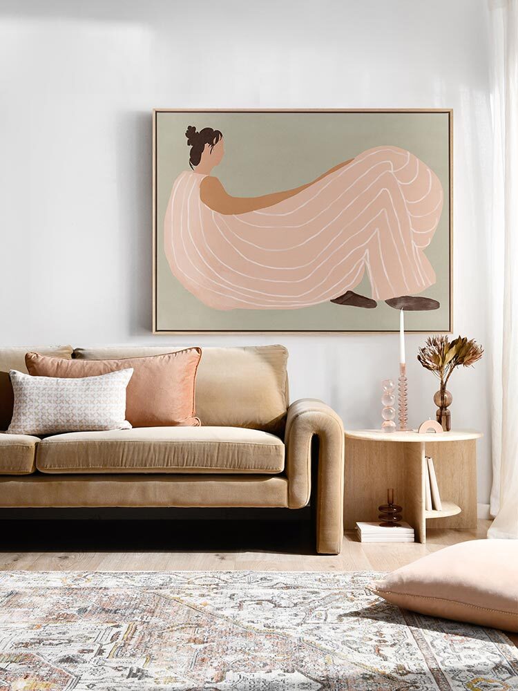 Lilian lounges Canvas Art Print | Lifestyle