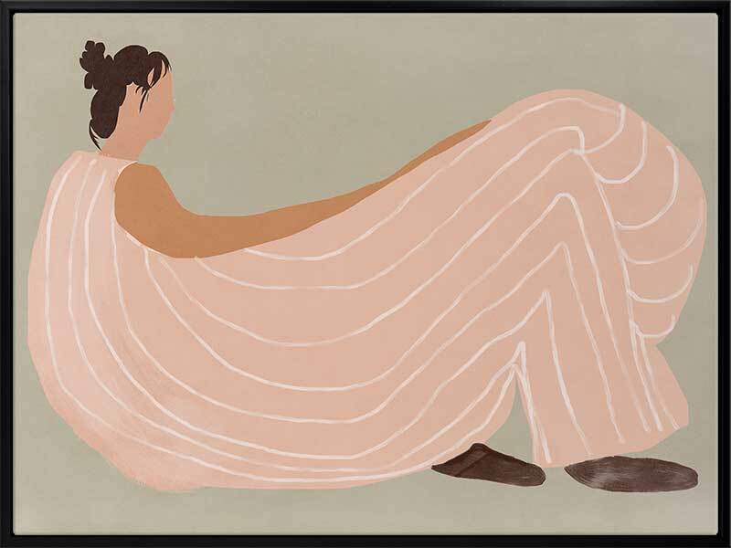 Lilian lounges Canvas Art Print