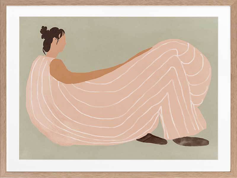 Lilian lounges Framed Art Print