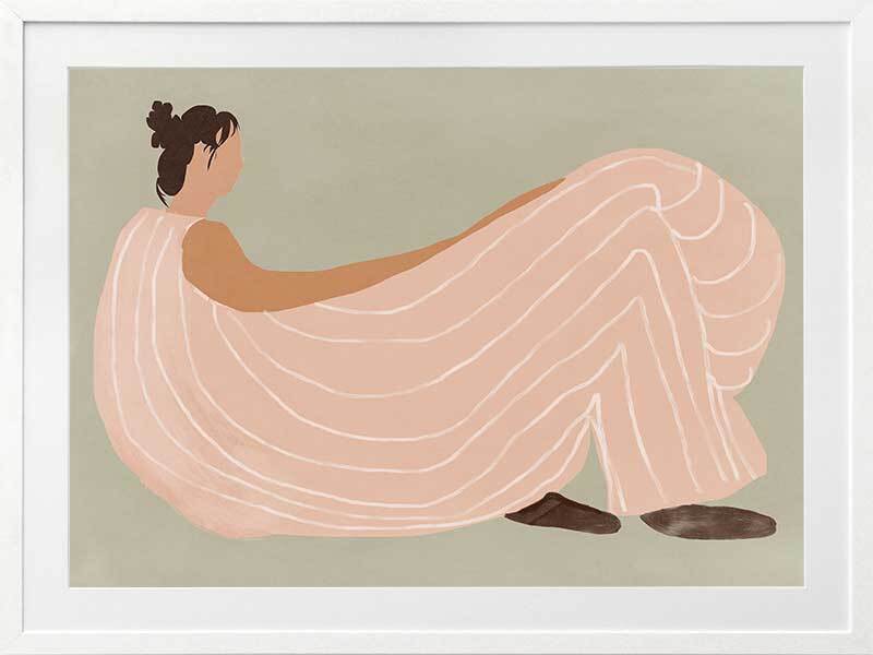 Lilian lounges Framed Art Print