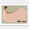 Lilian lounges Unframed Art Print