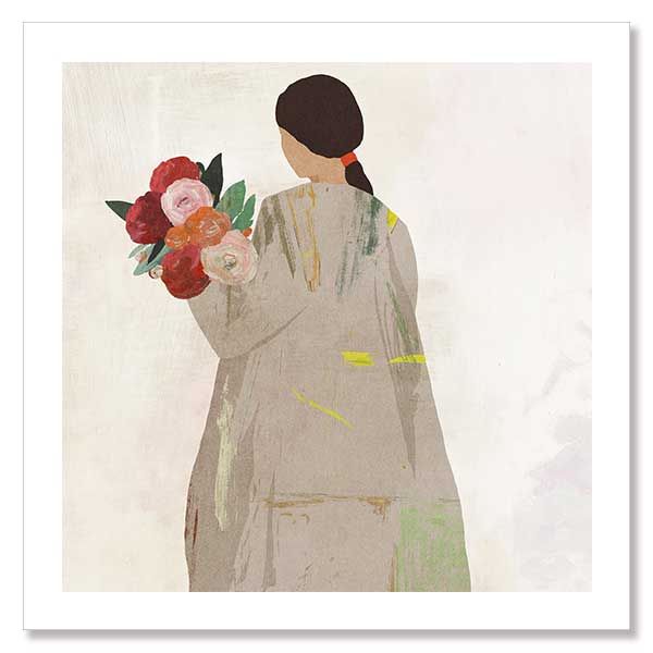 Lilian travels Unframed Art Print