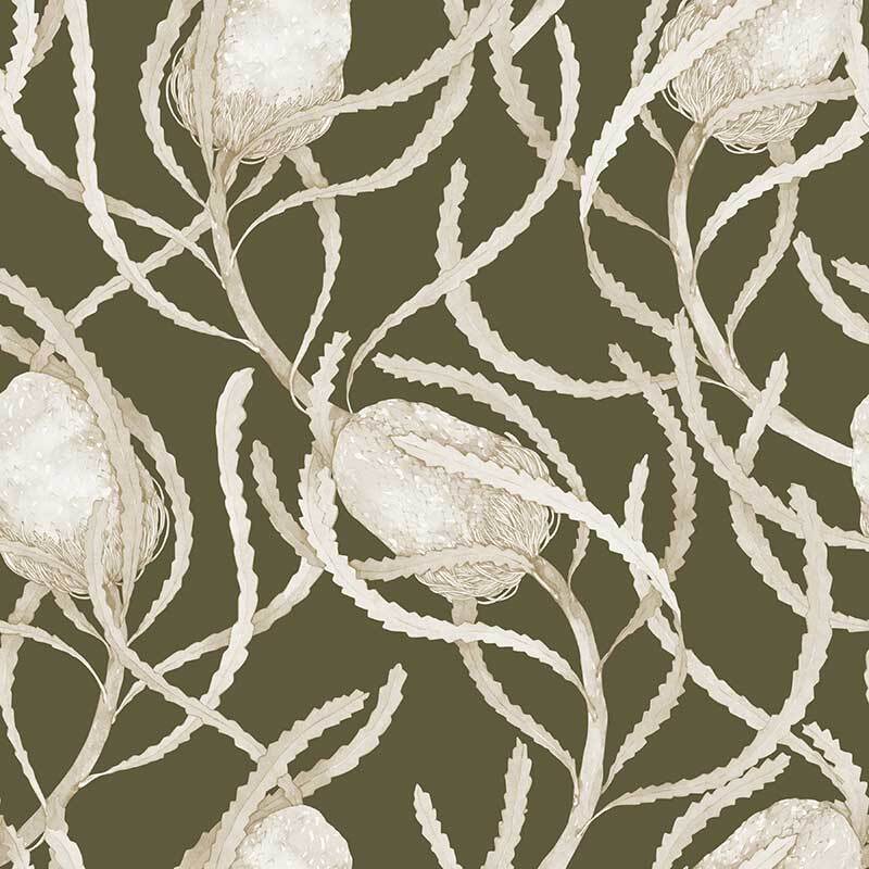 Banksia Mono Wallpaper