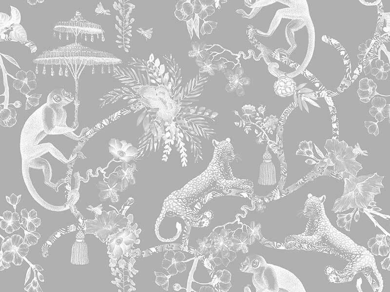 British Colonial Wallpaper