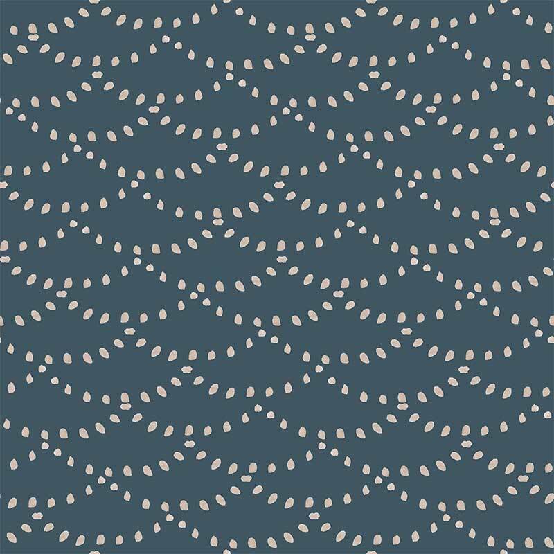 Dotted Scallops Wallpaper