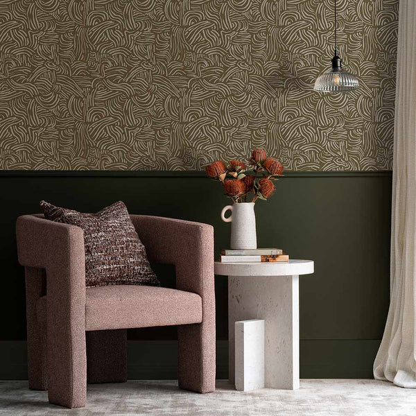 Enchanted Woodlands Indigo Dune Wallpaper | Lifestyle