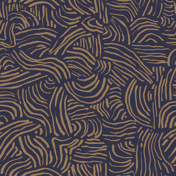 Enchanted Woodlands Indigo Dune Wallpaper