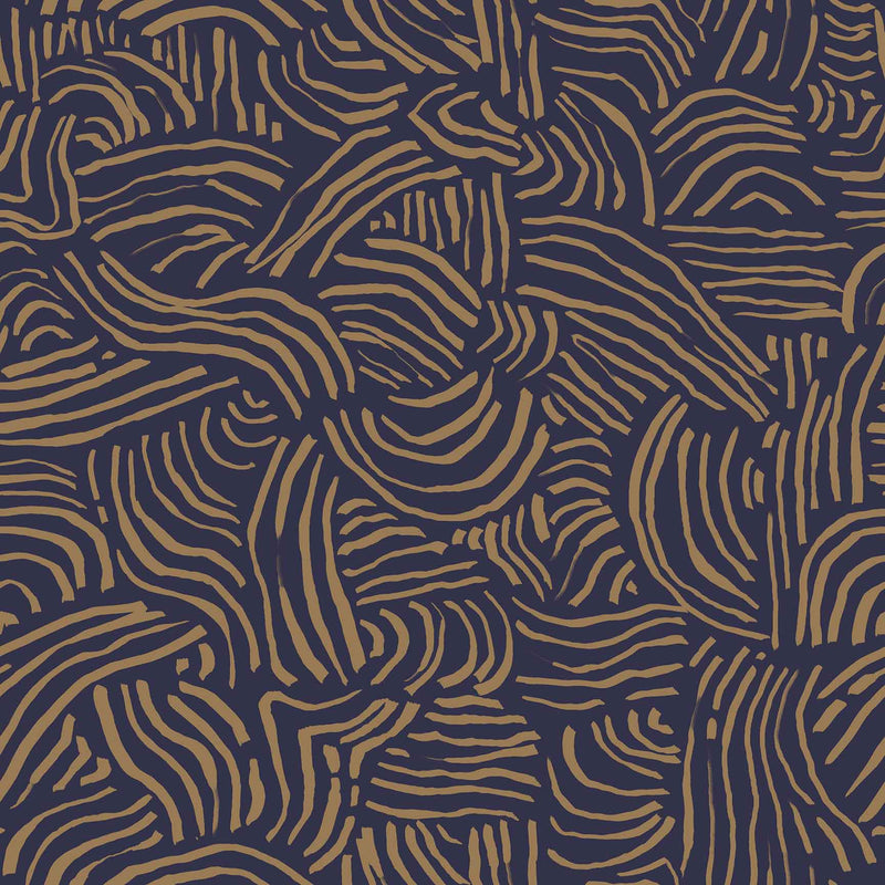 Enchanted Woodlands Indigo Dune Wallpaper