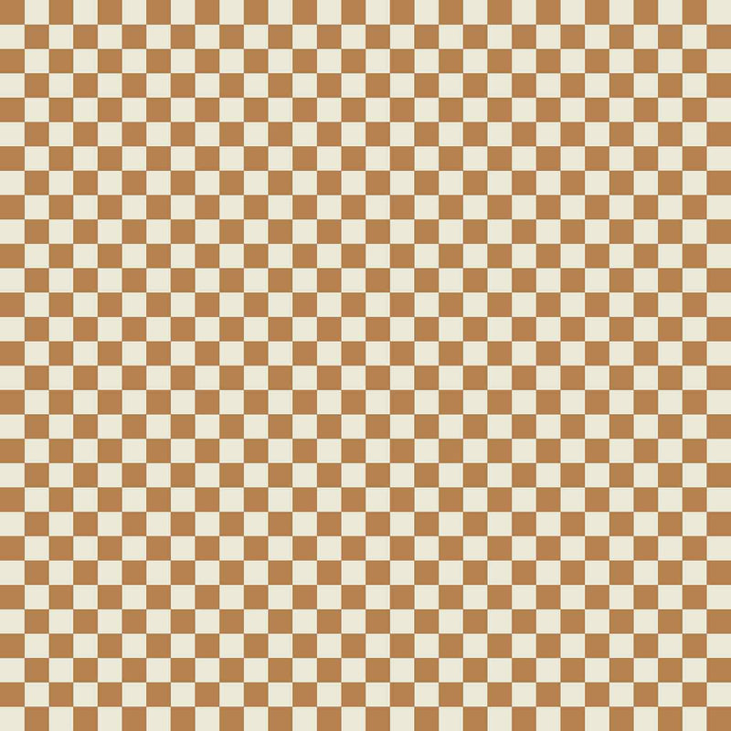 Harvest Check Burnt Honey Wallpaper