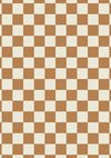 Harvest Check Burnt Honey Wallpaper