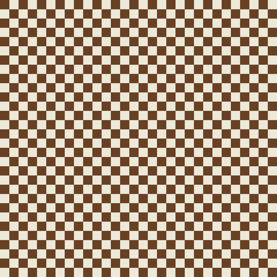 Harvest Check Burnt Honey Wallpaper