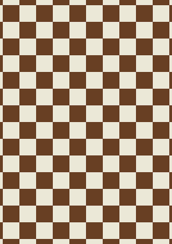 Harvest Check Burnt Honey Wallpaper