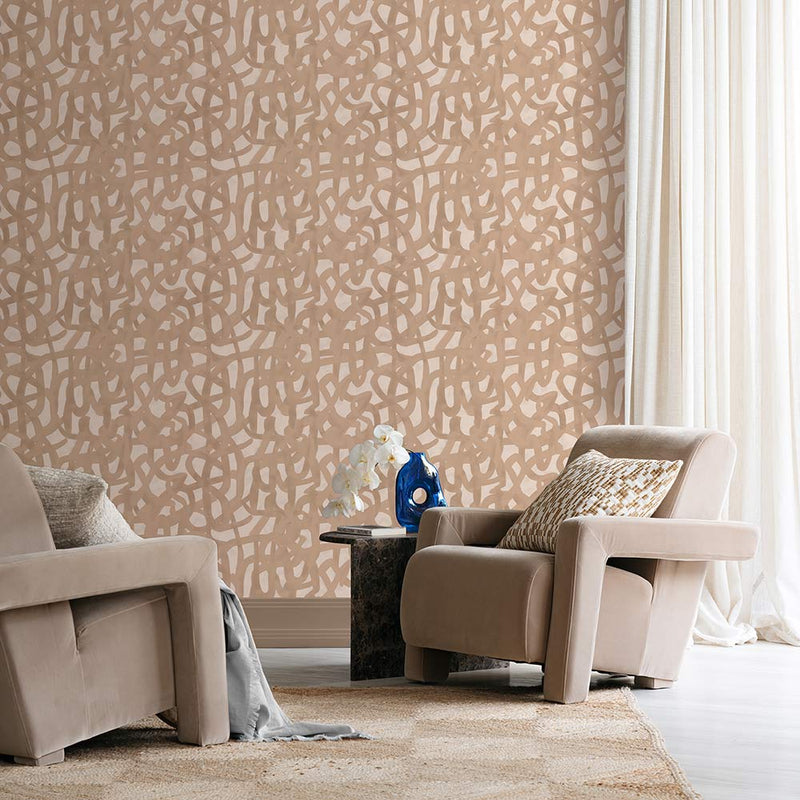 Interwoven Stormy Blue Wallpaper | Lifestyle