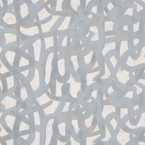 Interwoven Stormy Blue Wallpaper