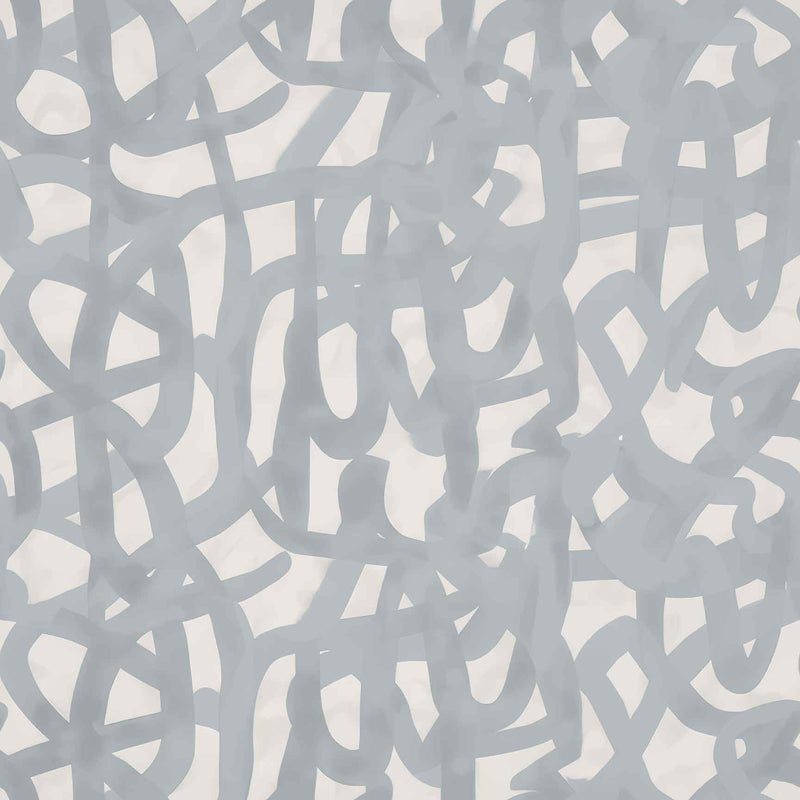 Interwoven Stormy Blue Wallpaper