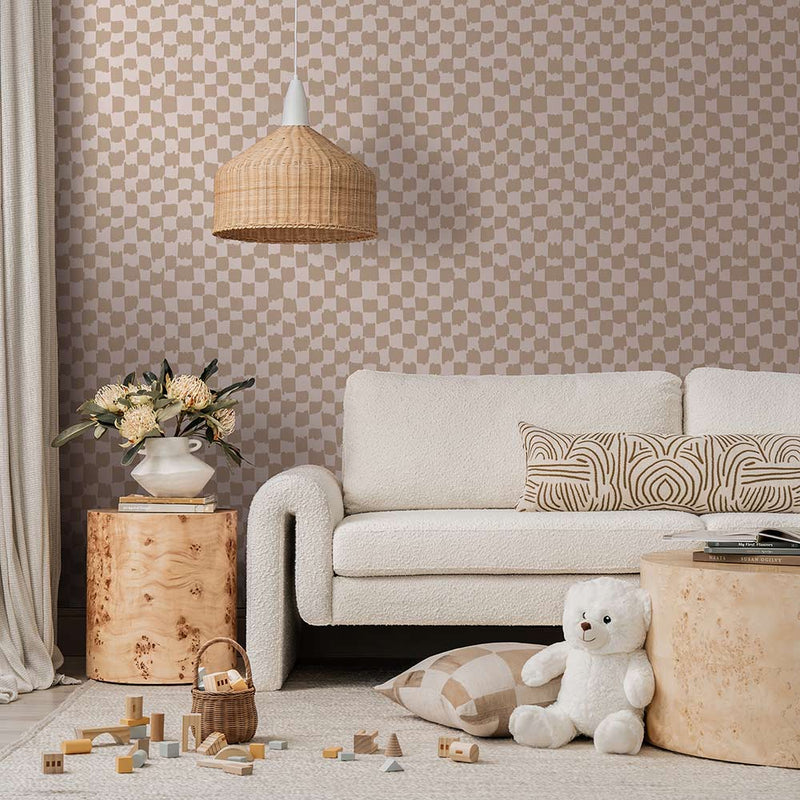 Checkerboard Sky Blue Wallpaper | Lifestyle