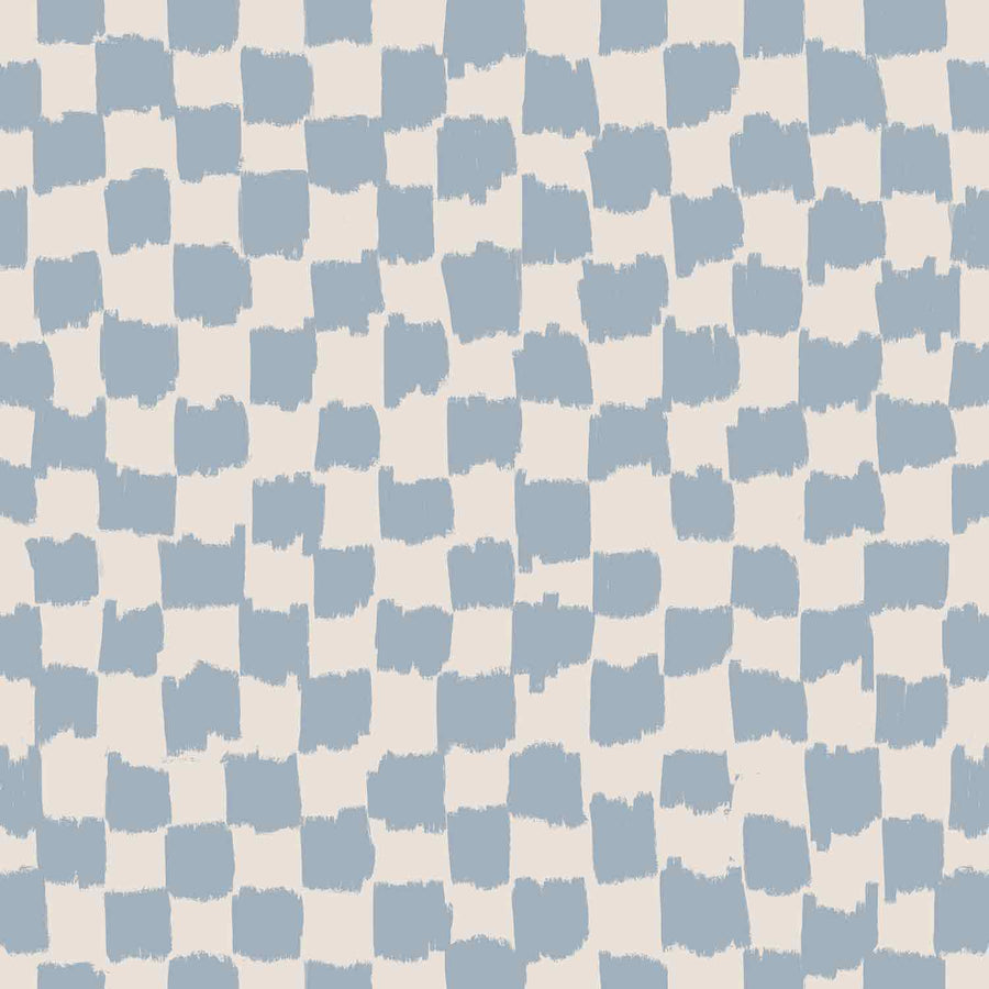 Checkerboard Sky Blue Wallpaper