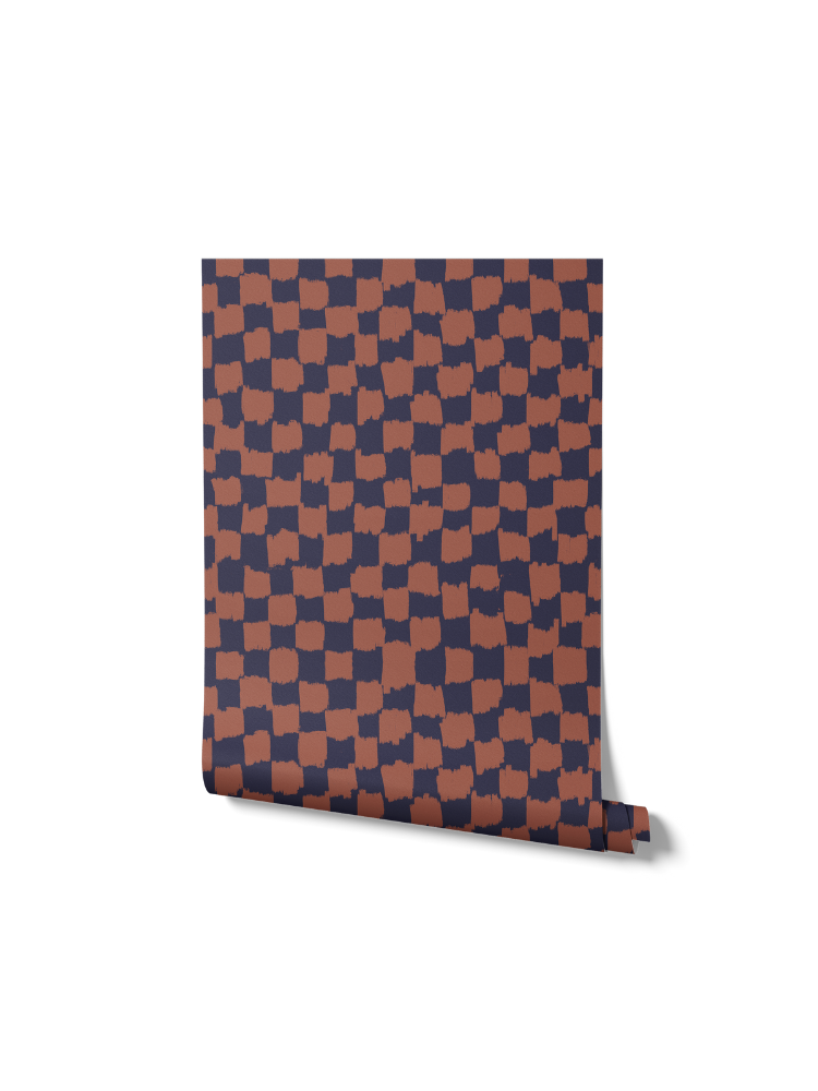 Checkerboard Sky Blue Wallpaper