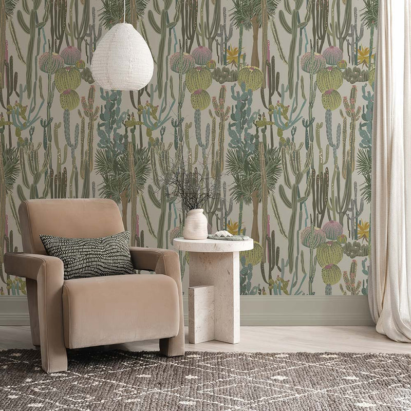 Cactus Patch Desert Glow Wallpaper | Lifestyle