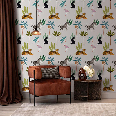 Jungle Party Safari Sun Wallpaper | Lifestyle