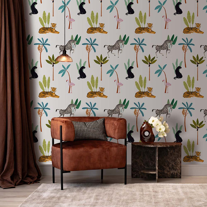 Jungle Party Safari Sun Wallpaper | Lifestyle