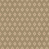 Tiny diamond picnic motifs in a soft repeating grid on warm light brown, from the Little Tails Collection by Urban Road.