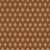 Tiny diamond picnic motifs in a crisp repeating grid on rich dark brown, from the Little Tails Collection by Urban Road.