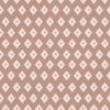 Tiny diamond picnic motifs in a gentle repeating grid on muted pink, from the Little Tails Collection by Urban Road.