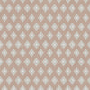 Tiny diamond picnic motifs in a tidy repeating grid on ash rose, from the Little Tails Collection by Urban Road.