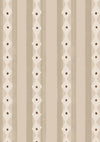Vertical Scandi-inspired stripes with petite geometric details on beige, from the Little Tails Collection by Urban Road.