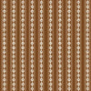 Vertical Scandi-inspired stripes with petite geometric details on brown, from the Little Tails Collection by Urban Road.