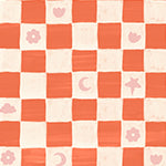 Material: Paste the Wall | Smooth Matte Finish - Sample: Not required, thank you - Wall Height: 2.4 metres | 7.8 feet - Wall Width: 2.4 metres | 7.8 feet - Wallpaper Colour: Starflower Chess Red