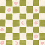 Material: Paste the Wall | Smooth Matte Finish - Sample: Not required, thank you - Wall Height: 2.4 metres | 7.8 feet - Wall Width: 2.4 metres | 7.8 feet - Wallpaper Colour: Starflower Chess Green