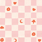 Material: Paste the Wall | Smooth Matte Finish - Sample: Not required, thank you - Wall Height: 2.4 metres | 7.8 feet - Wall Width: 2.4 metres | 7.8 feet - Wallpaper Colour: Starflower Chess Pink