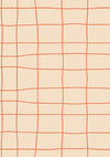 Loose sketchy grid of playful scribble lines on neutral, from the Little Tails Collection by Urban Road.