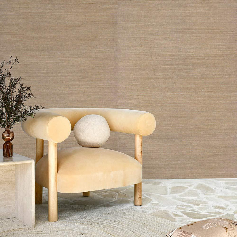Off the Coast Light Faux Seagrass Wallpaper | Lifestyle