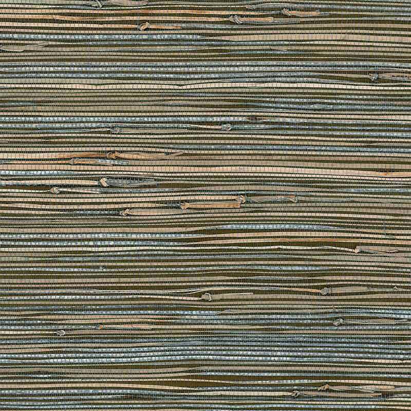 Seabreeze Dark Faux Seagrass Wallpaper