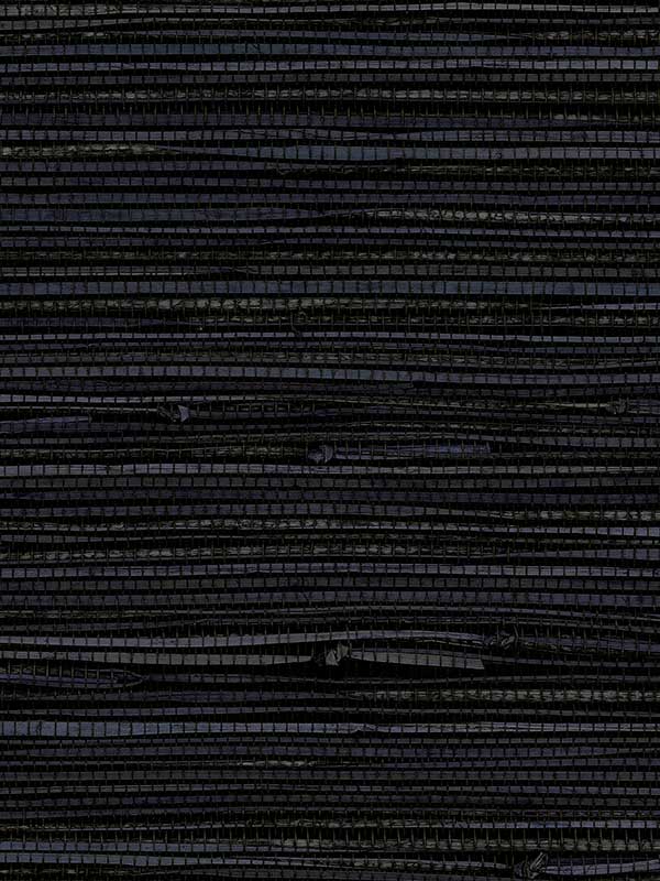 Seabreeze Dark Faux Seagrass Wallpaper