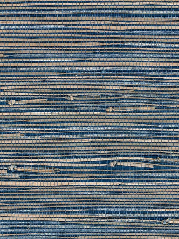 Seabreeze Dark Faux Seagrass Wallpaper