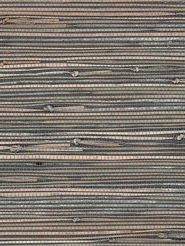 Seabreeze Dark Faux Seagrass Wallpaper